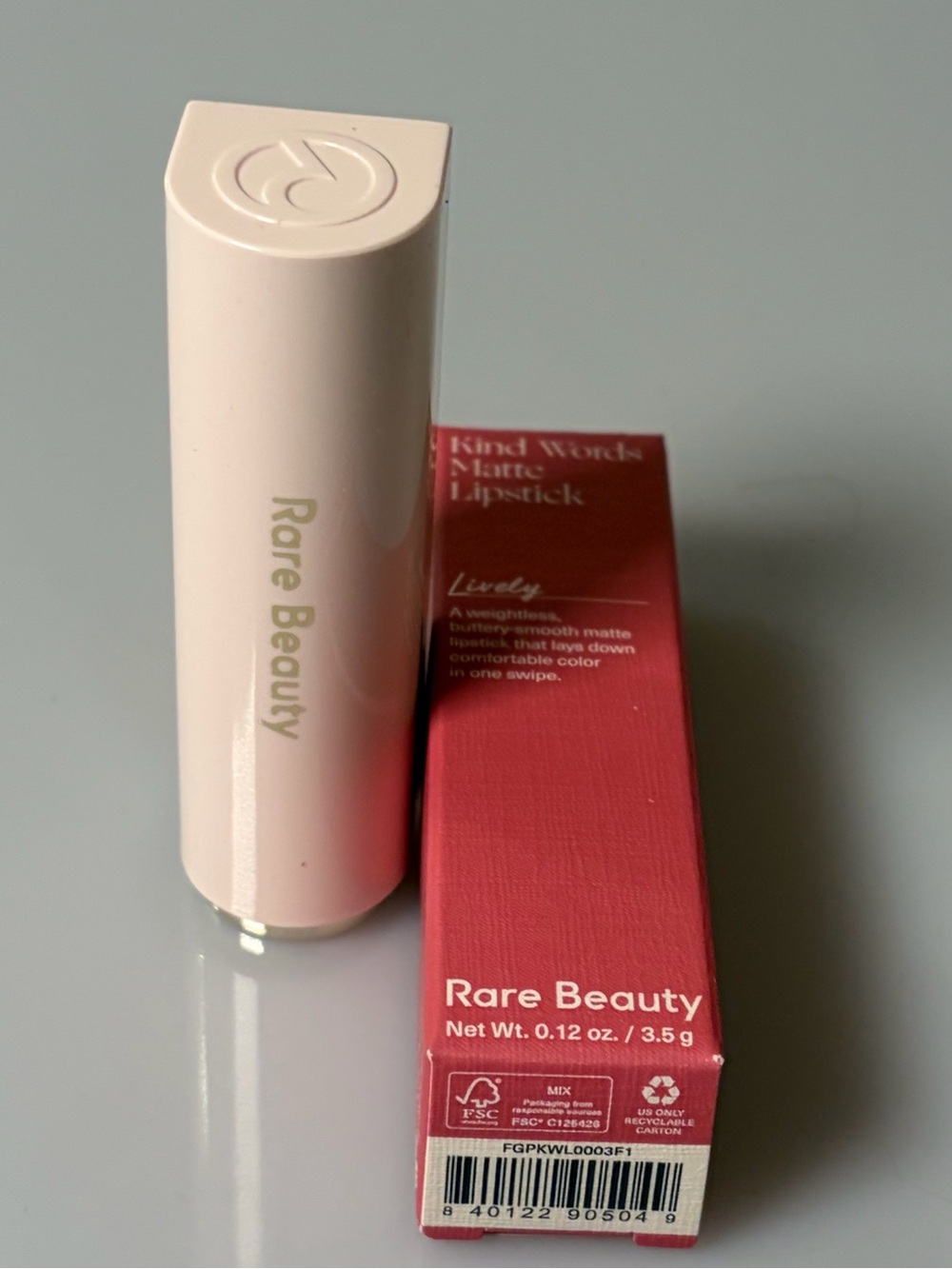 Rare Beauty Kind Words Matte Lipstick — Lively (Deep Rose)
